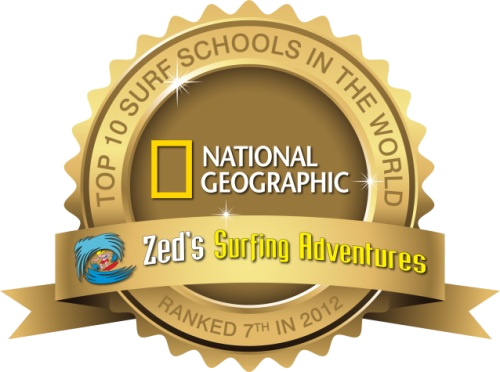 national geographic top surf schools logo